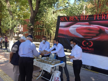 GENÇPARTİ ÇANKIRI İL BASKANLIĞI'NDAN ASURE IKRAMI