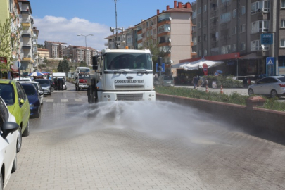 CADDE VE SOKAKLAR DEZENFEKTE EDİLDİ