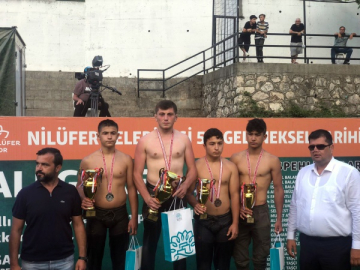 BURSA ÇALI GÜREŞLERİNDEN ŞAMPİYONLUK GELDİ