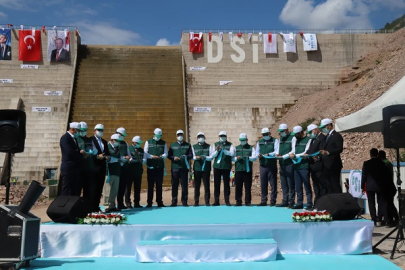 DEREÇATI BARAJININ AÇILIŞINI CUMHURBAŞKANI ERDOĞAN GERÇEKLEŞTİRDİ