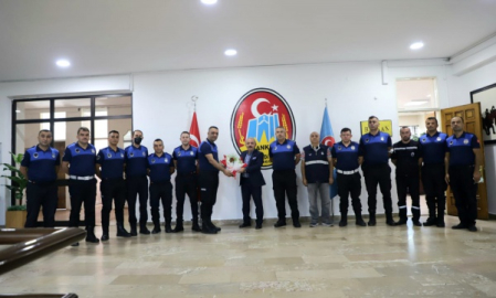 ZABITA TEŞKİLATINDAN BAŞKAN ESEN'E ZİYARET