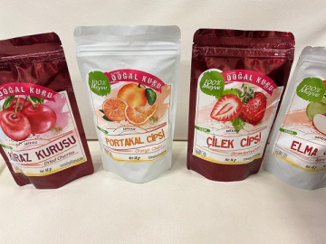 ELDİVAN KİRAZI KİRAZ CİPS OLARAK MARKETLERDE YERİNİ ALDI