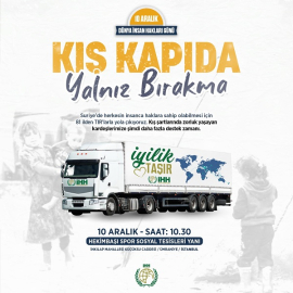 ÇANKIRI İHH: "KIŞ KAPIDA, MAZLUMLARI YALNIZ BIRAKMA"