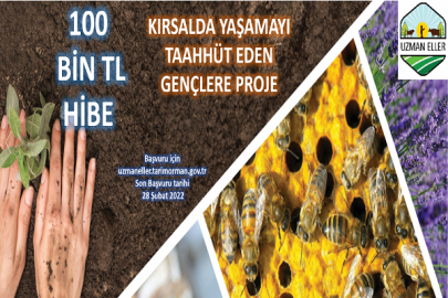 KIRSALDA YAŞAMAYI TAAHHÜT EDEN GİRİŞİMCİYE 100 BİN LİRA HİBE