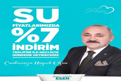 SU FİYATLARINDA % 7 EK İNDİRİM GELİYOR