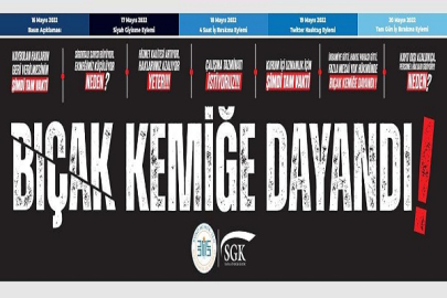 SGK'DA BIÇAK KEMİĞE DAYANDI
