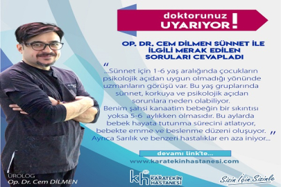 OP. DR. CEM DİLMEN SÜNNETLE İLGİLİ MERAK EDİLENLERİ CEVAPLADI