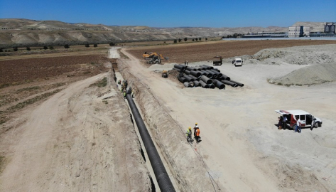 AB IPA HİBE PROJESİNDE KOLEKTÖR HAT ÇALIŞMALARI BAŞLADI