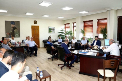 BAŞKAN ESEN BİRİM MÜDÜRLERİ İLE BİR ARAYA GELDİ