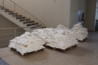 BELEDİYENİN ÜRETTİĞİ UNLAR İHTİYAÇ SAHİPLERİNE DAĞITILDI