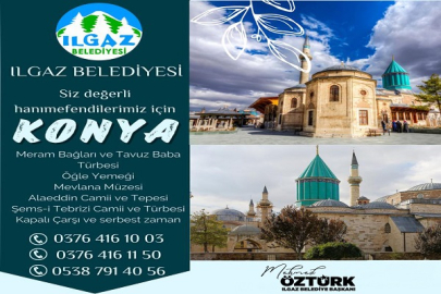 ILGAZ BELEDİYESİ KONYA GEZİLERİ BAŞLIYOR