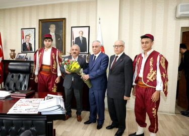 AHİLİK KOMİTESİNDEN BAŞKAN ESEN'E AHİ-YAREN ZİYARETİ