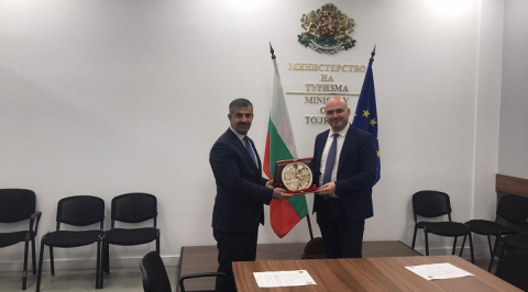 REKTÖR ÇİFTÇİ BULGARİSTAN TURİZM BAKANI DİMİTROV'LA BİR ARAYA GELDİ