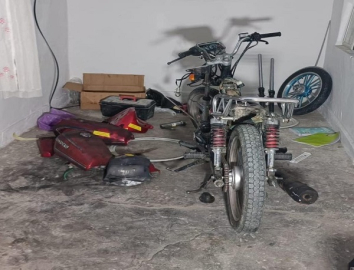 YUKARIPELİTÖZÜ KÖYÜNDEN ÇALINAN MOTOR ÇANKIRI MERKEZDE BULUNDU