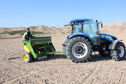 ÇANKIRI BELEDİYESİ'NİN BUĞDAY TOHUMU EKİMİ BAŞLADI