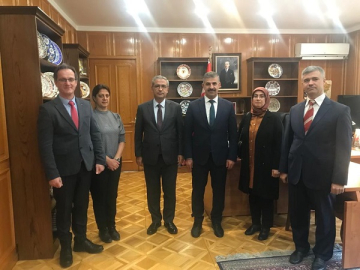 REKTÖR ÇİFTÇİ ÖZBEKİSTAN BÜYÜKELÇİMİZ DR. OLGAN BEKAR'I ZİYARET ETTİ