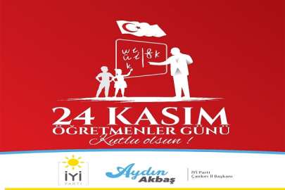 BAŞKAN AKBAŞ ÖĞRETMENLER GÜNÜNÜ KUTLADI