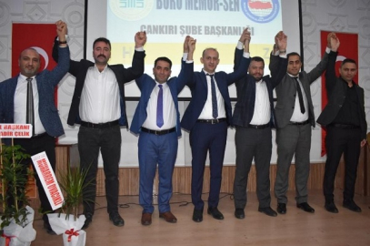ÇANKIRI BÜRO MEMUR-SEN 1. OLAĞAN GENEL KURULUNDA NİHAT MAKAS GÜVEN TAZELEDİ