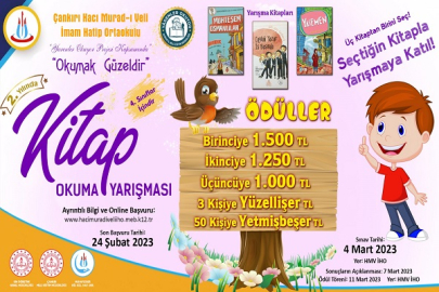 "OKUMAK GÜZELDİR" KONULU YARIŞMA BAŞLIYOR