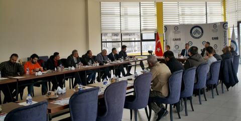 REKTÖR ÇİFTÇİ ÇALIŞAN GAZETECİLER GÜNÜNDE BASIN MENSUPLARIYLA BULUŞTU