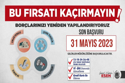 BELEDİYE BORÇLARINDA YAPILANDIRMA BAŞLADI  SON BAŞVURU 31 MAYIS