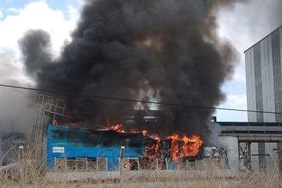 TUZ FABRİKASINDA ÇIKAN YANGIN KORKUTTU