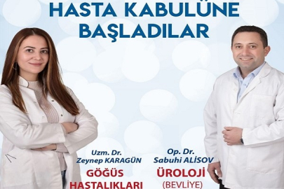 ÖZEL KARATEKİN HASTANESİ'NDE İKİ YENİ HEKİM GÖREVE BAŞLADI