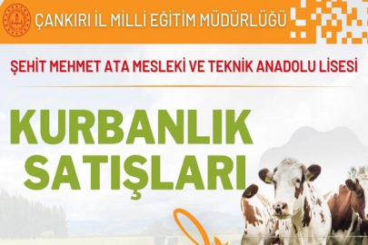 LİSELİLERİN YETİŞTİRDİĞİ KÜÇÜKBAŞ HAYVANLAR KURBANLIK OLARAK SATILIYOR