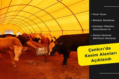 KURBAN KESİM ALANLARI AÇIKLANDI