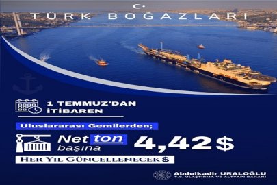 BOĞAZLARDAN ZAMLI GEÇİŞ BUGÜN BAŞLADI