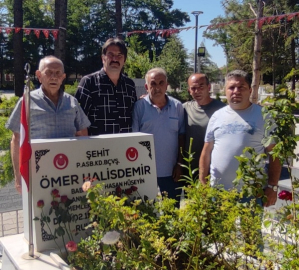 ÇANKIRI TERÖRLE MÜCADELE KAHRAMANLARI DERNEĞİ ÖMER HALİSDEMİR'İ ZİYARET ETTİ