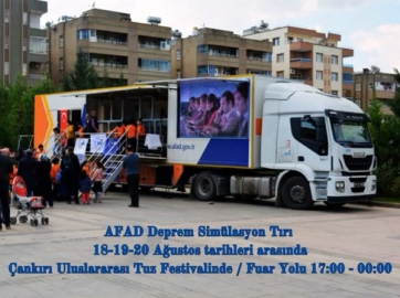 AFAD DEPREM SİMÜLASYON TIRI ÇANKIRI'DA