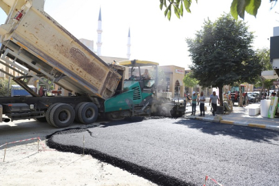 AHMET TALAT ONAY BULVARI'NDA ÜSTYAPI ÇALIŞMALARI BAŞLADI