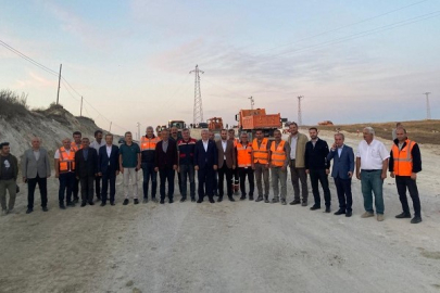 AKBAŞOĞLU YENİ YAPILAN KARAYOLU PROJELERİNDE İNCELEMELERDE BULUNDU