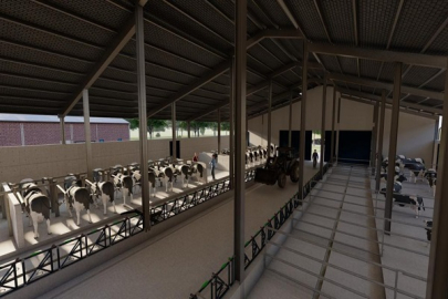 TARIM LİSESİNDE MODERN HAYVANCILIK VE SÜT ÜRETİM TESİSİ YAPIM ÇALIŞMALARI BAŞLADI