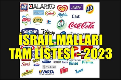 İSRAİL ÜRÜNLERİNİN BOYKOT LİSTESİ 2023