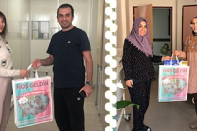 YENİ DOĞAN BEBEKLERİN İLK HEDİYESİ ÇANKIRI BELEDİYESİ'NDEN