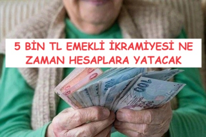 5 BİN TL EMEKLİ İKRAMİYESİ NE ZAMAN HESAPLARA YATACAK