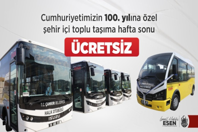 CUMHURİYET BAYRAMINA ÖZEL OTOBÜSLER BUGÜN VE YARIN ÜCRETSİZ