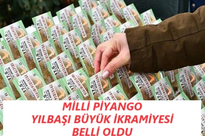 MİLLİ PİYANGO YILBAŞI BÜYÜK İKRAMİYESİ 400 MİLYON LİRA