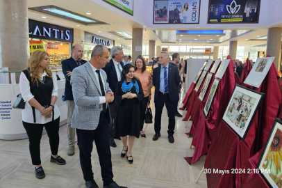 ATATÜRK ORTAOKULU ÖĞRENCİLERİNDEN RESİM VE MOZAİK SERGİSİ