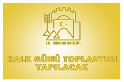 HALK GÜNÜ TOPLANTISI YAPILACAK
