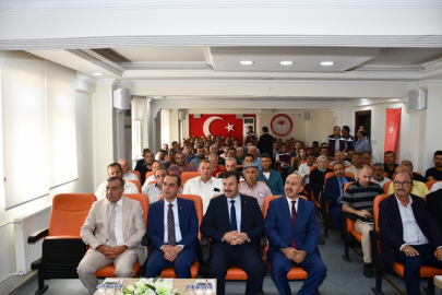YENİ BİTKİSEL ÜRETİM DESTEKLEME MODELİ, VALİ TAŞOLAR'IN DA KATILDIĞI TOPLANTIDA TANITILDI
