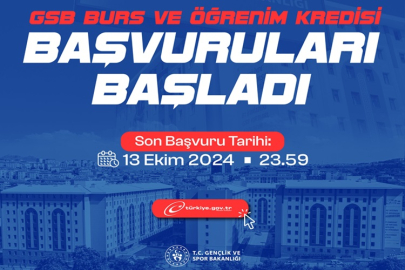 GSB / KYK BURS VE KREDİ BAŞVURULARI BAŞLADI