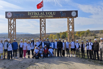 DAĞCILAR 15. İSTİKLÂL YOLU YÜRÜYÜŞÜNDE 25 KM.LİK GÜZERGÂHI 6 SAATTE TAMAMLADI