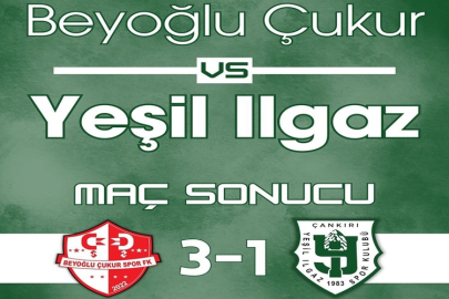YEŞİL ILGAZSPOR, BEYOĞLU ÇUKURSPOR ENGELİNİ AŞAMADI