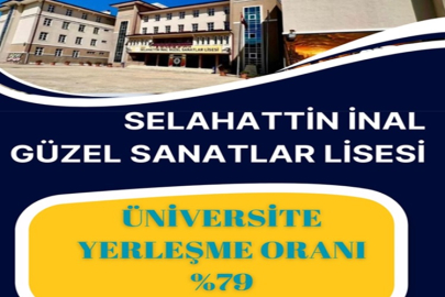 SELAHATTİN İNAL GÜZEL SANATLAR LİSESİ'NDEN BÜYÜK BAŞARI