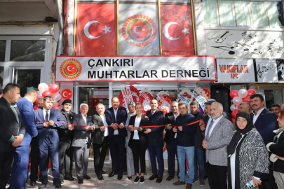 ÇANKIRI MUHTARLAR DERNEĞİ 19 EKİM MUHTARLAR GÜNÜNDE AÇILDI