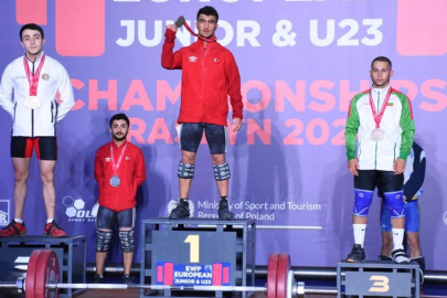 ÇANKIRILI MİLLİ HALTERCİ RAMAZAN EFE YILMAZ, 3. KEZ AVRUPA ŞAMPİYONU OLDU