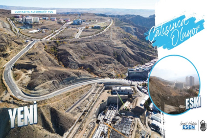 ULUYAZI'YA ALTERNATİF YOL ARAÇ TRAFİĞİNE AÇILDI